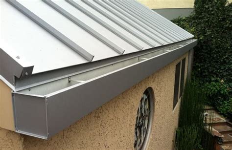 pressed metal box gutter|aluminum box gutters.